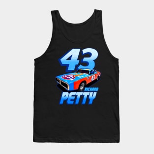 Richard Petty 43 Legend 70S Tank Top